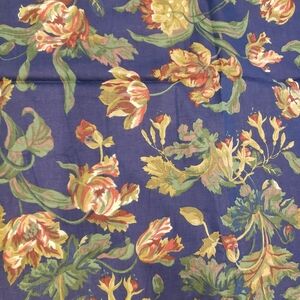 Navy & Red Cut Home Decor Fabric